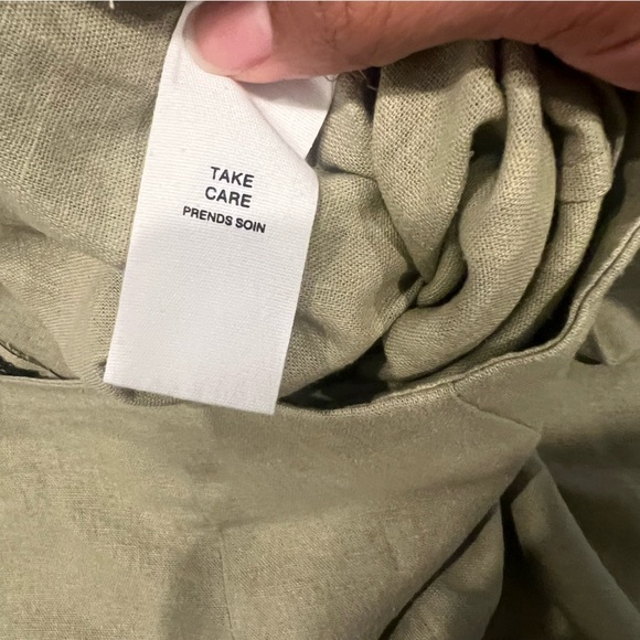 Avec Les Filles Wide Leg Linen-Blend Pant. New - Picture 4 of 8